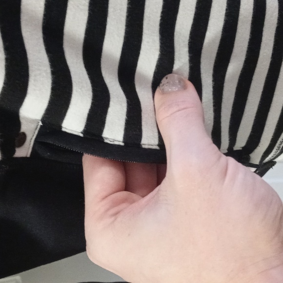 🖤Lauren Ralph Lauren🖤 - Black/White Striped Full-Zip Jacket - Picture 7 of 12